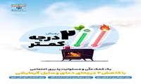 یک کمک ملی و مسئولیت پذیری اجتماعی با دو درجه کمتر در دمای وسایل گرمایشی 