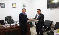 دیدار ریاست بانک رفاه شهرستان چالدران با مدیر شبکه بهداشت و درمان
